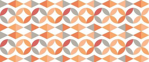 Geometric pattern vector background with Scandinavian abstract color or Swiss geometry prints of rectangles, squares and circles shape design