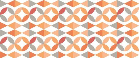 Geometric pattern vector background with Scandinavian abstract color or Swiss geometry prints of rectangles, squares and circles shape design