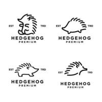 Hedgehog Logo icon design illustration vector