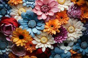 AI generated Multiple exposures crafting kaleidoscope, spring photography photo