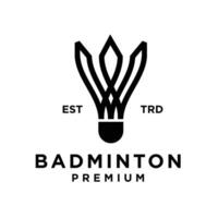 Badminton abstract logo icon design illustration vector