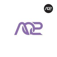 Letter AO2 Monogram Logo Design vector