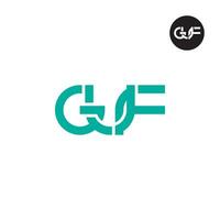 Letter GUF Monogram Logo Design vector