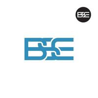 letra bse monograma logo diseño vector