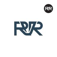 Letter RVR Monogram Logo Design vector