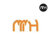 Letter MMH Monogram Logo Design vector