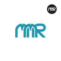 Letter MMR Monogram Logo Design vector