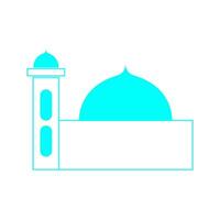 eid Mubarak icono ilustración vector