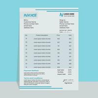 Invoice Template Design vector