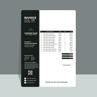 Invoice Template Design vector