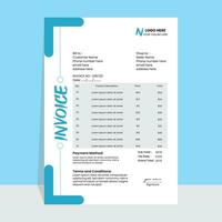 Invoice Template Design vector