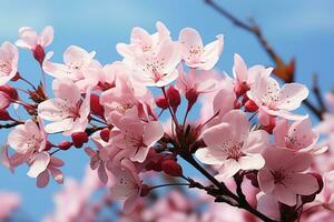 AI generated A traditional japanese festival celebrating the beauty of cherry blossoms, earth friendly images photo