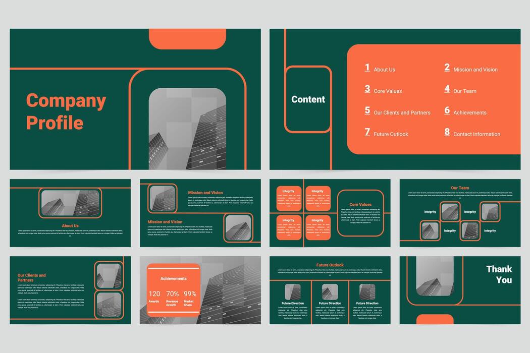 Architecture Presentation Template Vector Art, Icons, and Graphics for