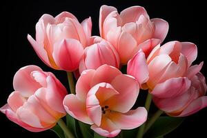 AI generated Tulip time warp capturing the lifecycle in time lapse, spring session photos