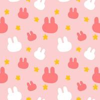 seamless pattern, rabbite ester. hand drawn pattern vector