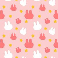 seamless pattern, rabbite ester. hand drawn pattern vector