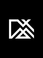 CMX monogram logo template vector