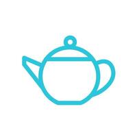 Teapot, From blue icon set. vector