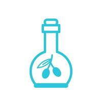 aceituna aceite, desde azul icono colocar. vector