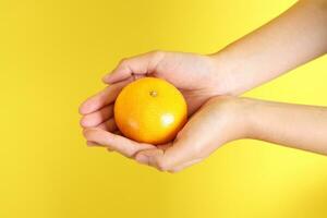 Hand with Fruit photo