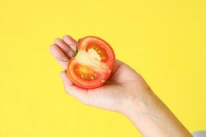 Hand with Fruit photo