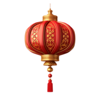 AI generated Chinese red lantern png