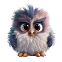 AI generated Cute owl standing png