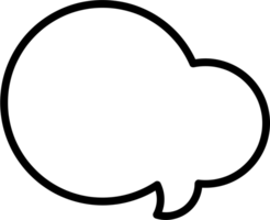 Black and white speech bubble balloon, icon sticker memo keyword planner text box banner, flat png transparent element design