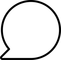 svart och vit Tal bubbla ballong, ikon klistermärke PM nyckelord planerare text låda baner, platt png transparent element design