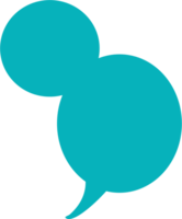 Colorful pastel green color speech bubble balloon, icon sticker memo keyword planner text box banner, flat png transparent element design
