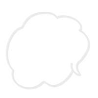 speech cloud line png