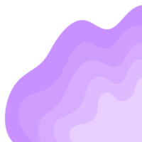 Purple Wavy Border Frame png