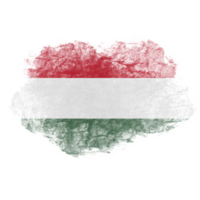 Hungria bandeira pintura png