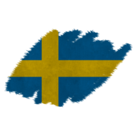 Sweden Brush Flag png