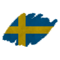 Sverige borsta flagga png