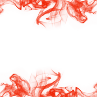 Abstract Red Smoke Frame png