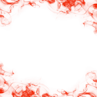 Abstract Red Smoke Frame png