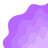 Purple Wavy Border Frame png