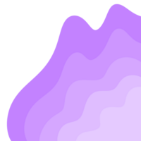 Purple Wavy Border Frame png