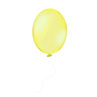 Hand gezeichnet Gelb Ballon png