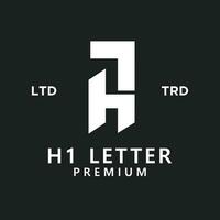 h7 letra logo icono diseño vector