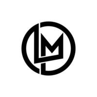 lm inicial letra logo icono diseño vector