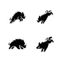 Boar logo icon design illustration vector