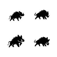 Boar logo icon design illustration vector