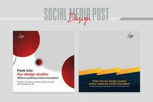 social media post design template vector