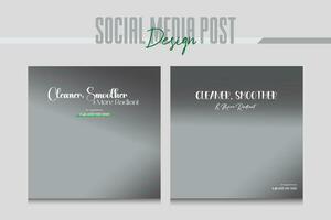 sap and salon social media post design template vector