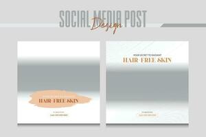 sap and salon social media post design template vector