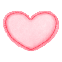 Watercolor pink heart clipart.Diy heart illustration for festive love decoration. png