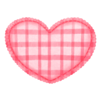 Watercolor pink vintage heart clipart.Diy heart illustration for festive love decoration. png