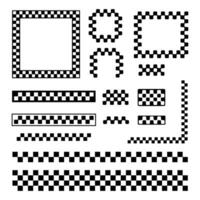 Checkerboard template design vector